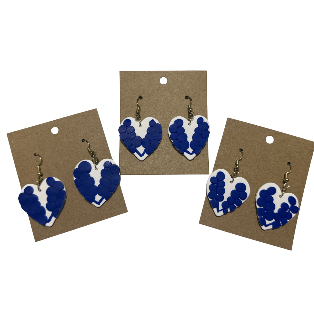 White Royal Earrings