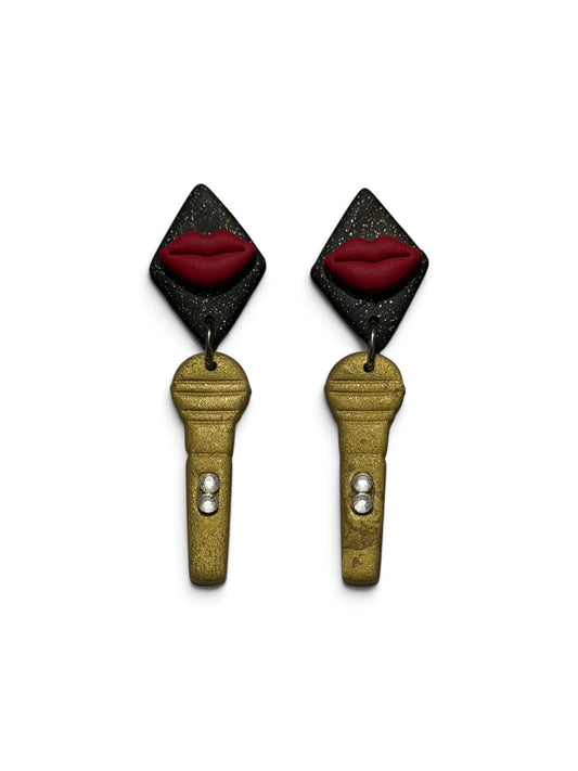 Music Lips Earrings
