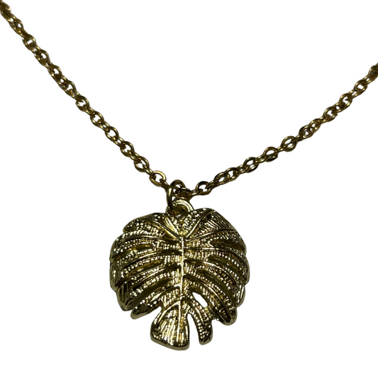 Hoja Mosntera Necklace