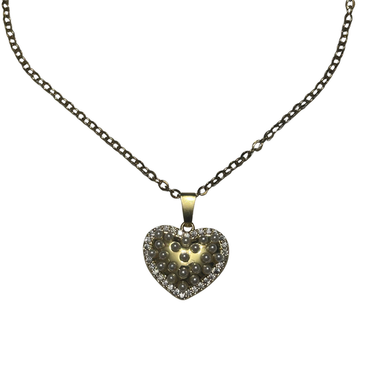 Pearl Heart Necklace