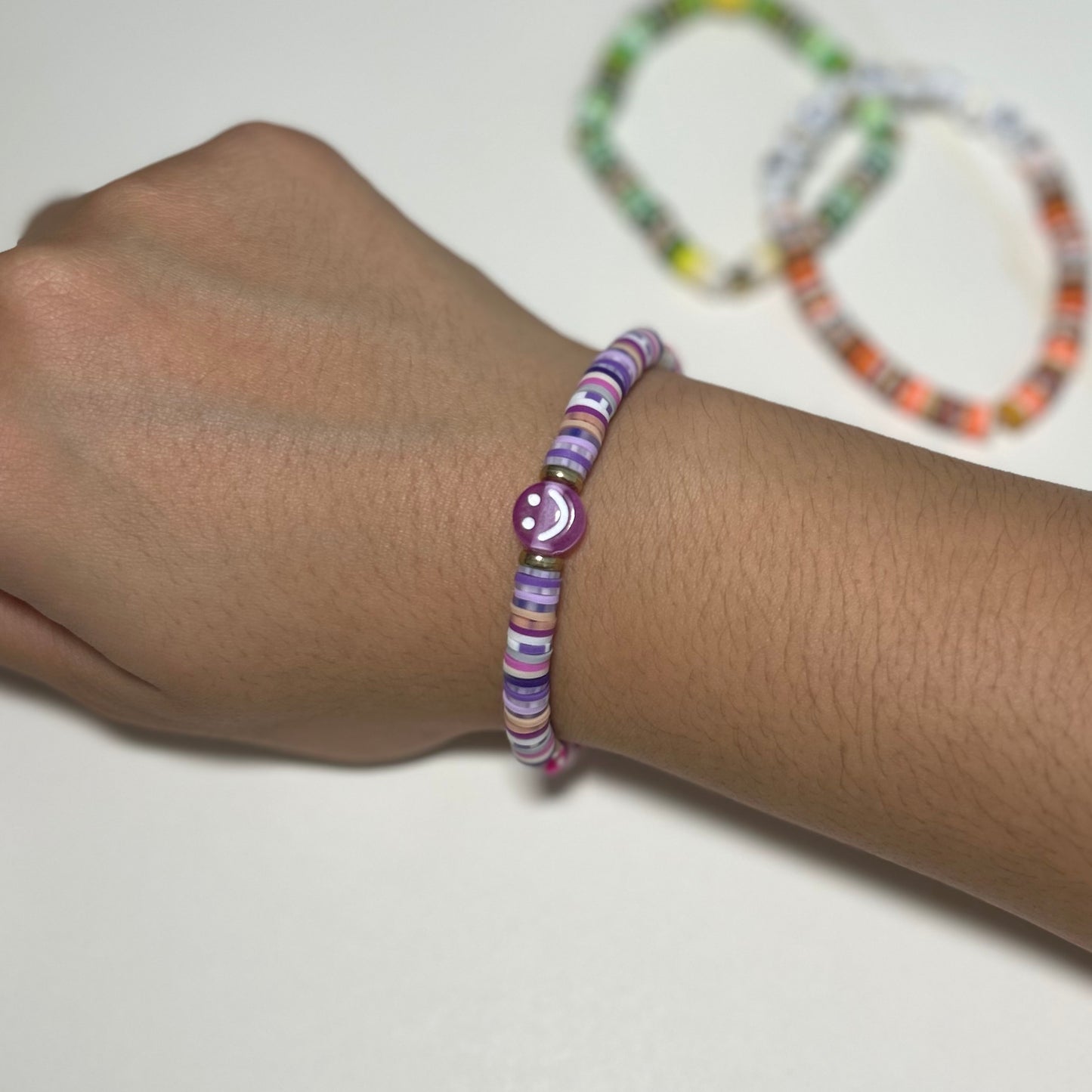 Purple Happy Face bracelet