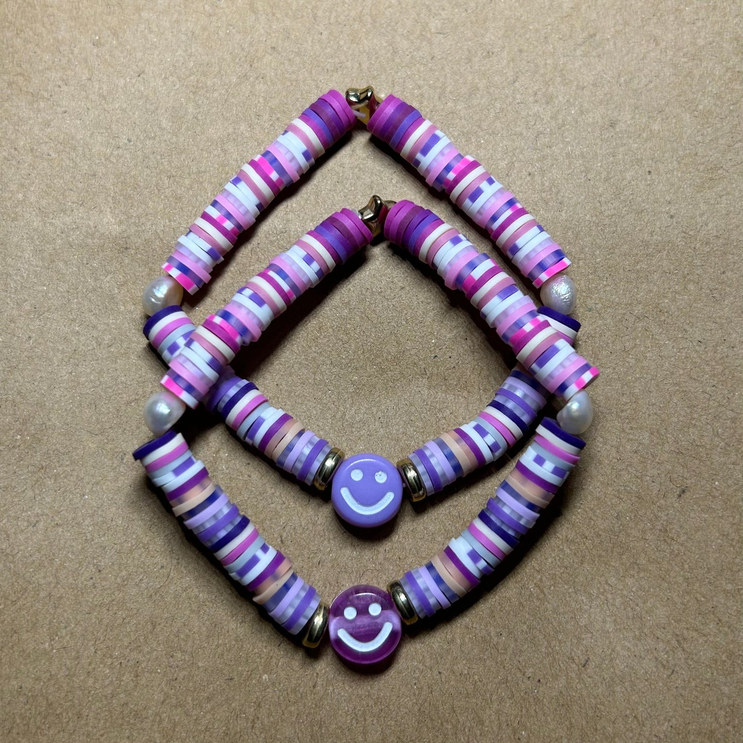 Purple Happy Face bracelet