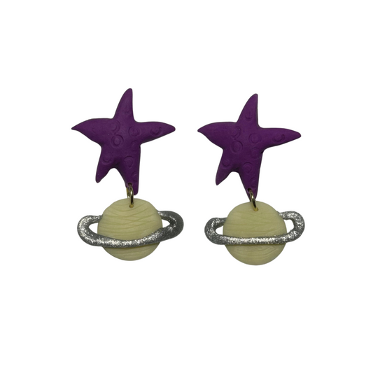 Saturn Starfish Earrings