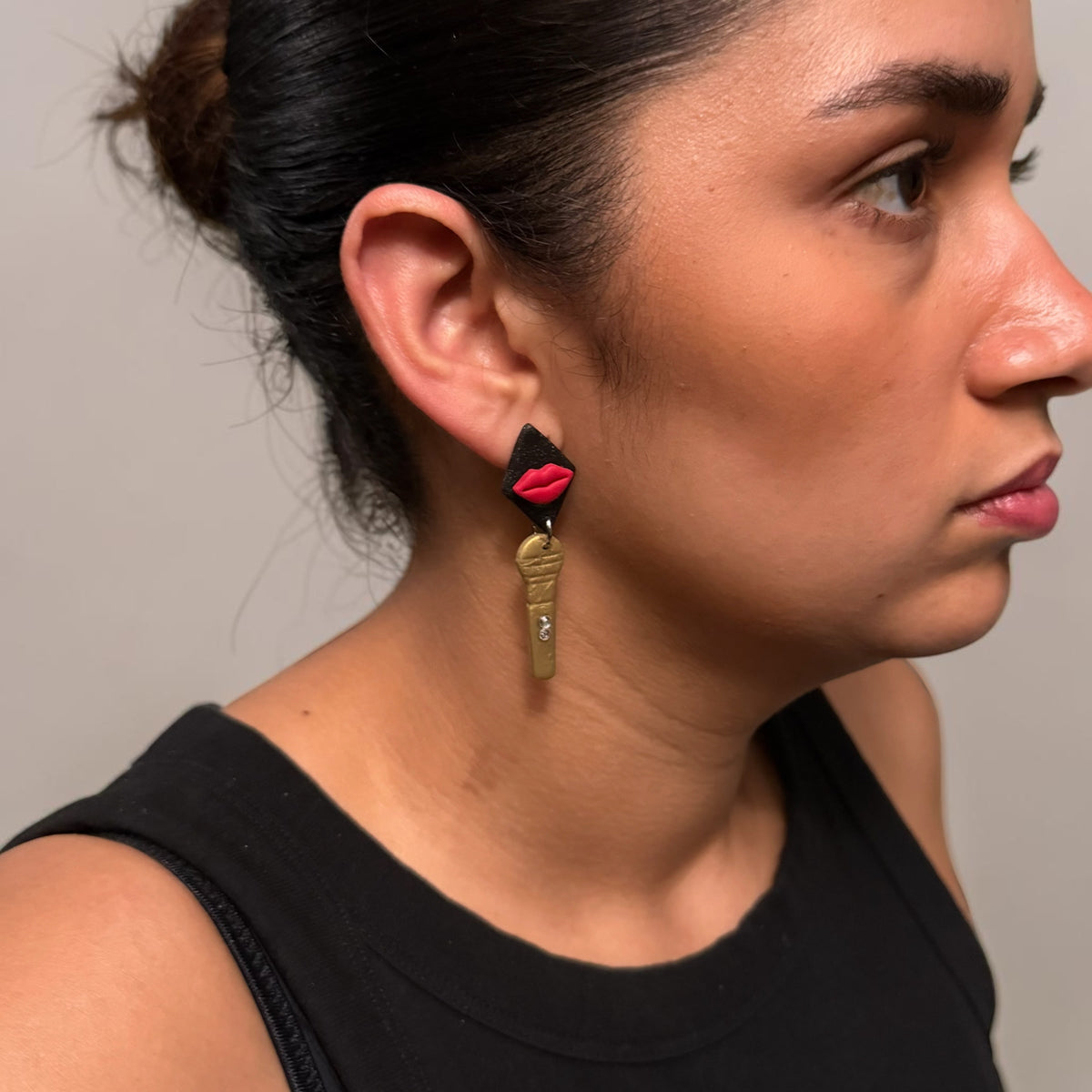 Music Lips Earrings