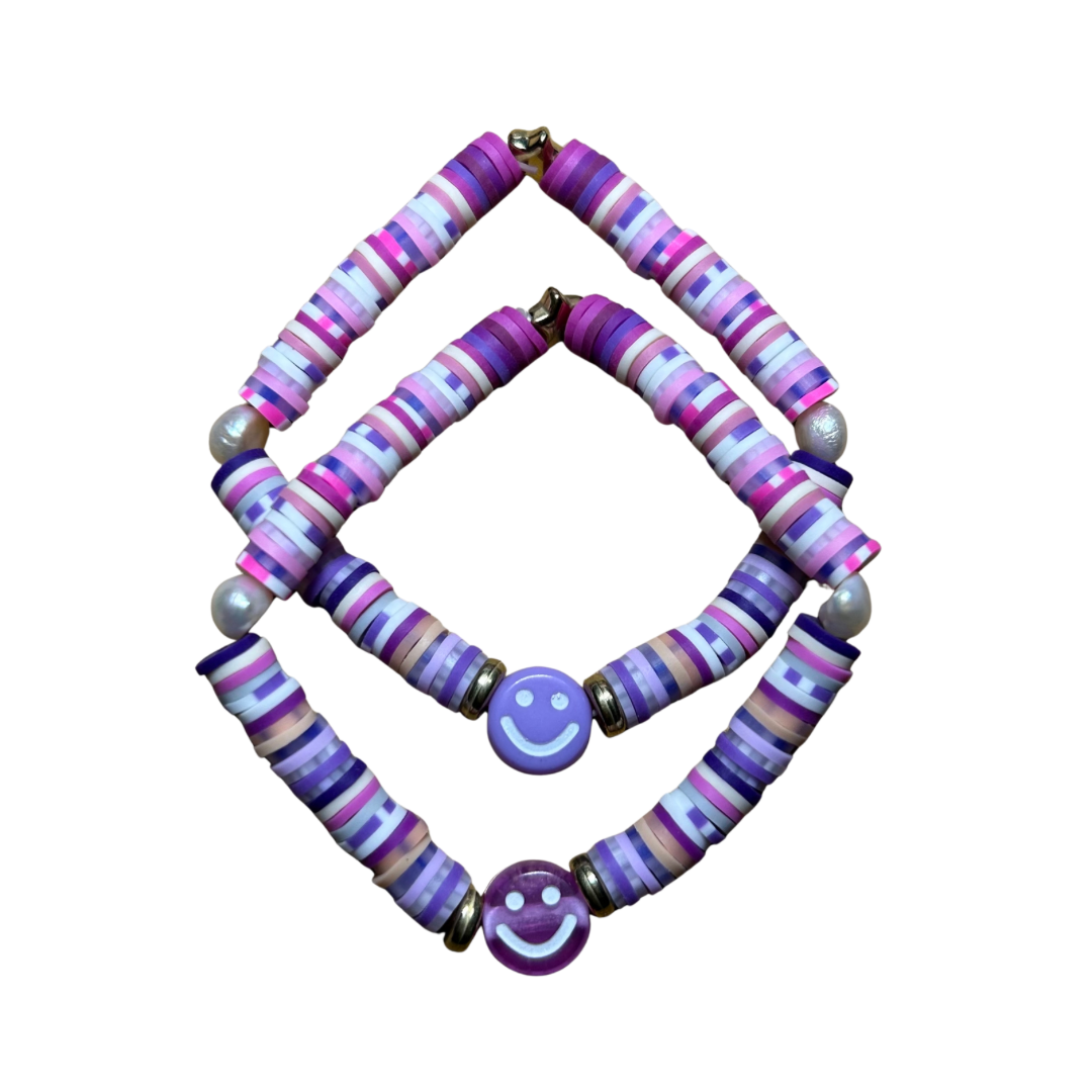 Purple Happy Face bracelet